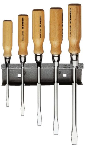 Sets of wood handle screwdrivers