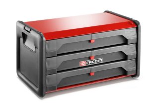 Bi-material toolbox - 3 drawers