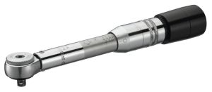 "Low torque" click wrench with fixed ratchet