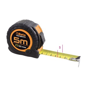 1691BM Measuring tapes shock-resistant bimaterial ABS casings, steel tapes, precision class: II