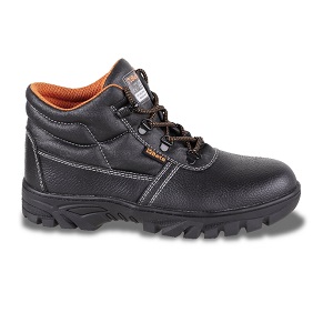 7243CR Leather ankle shoe, waterproof, with durable rubber outsole and quick opening system