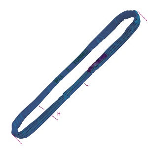 8179B Lifting round slings, blue, 8T, high-tenacity polyester (PES) belt