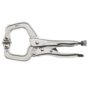 C Clamps with Non Pinch Release Lever with Swivel Pads for Holding