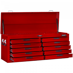 TC810N 53" Wide 10 Drawer 8 Series Top Box with Ball Bearing Slides and Rubber Feet
