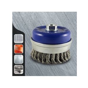 Twisted Knot Stainless Steel Wire Cup Brush