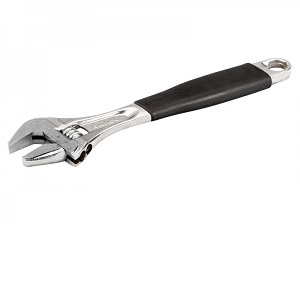 ERGO™ Central Nut Adjustable Wrenches with Rubber Handle and Chrome Finish