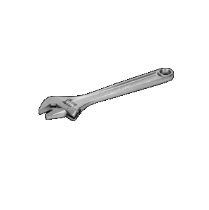 Standard Central Nut Adjustable Wrenches with Chrome Finish