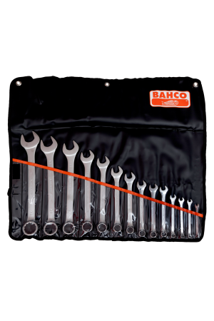 Set of 7 Metric Combination Wrenches in Roll Bag