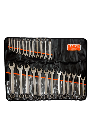 Set of 26 Metric Combination Wrenches in Roll Bag