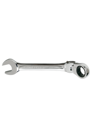 Metric Swivel Head Combination Ratcheting Wrenches with Chrome Finish