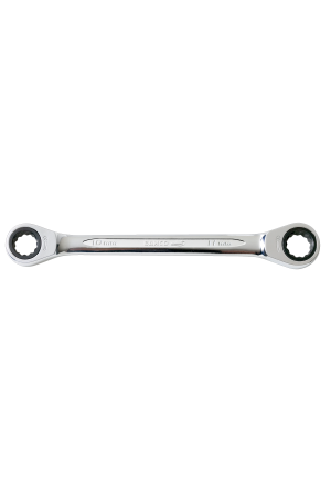 Metric Ratcheting Ring Wrenches with Chrome Finish