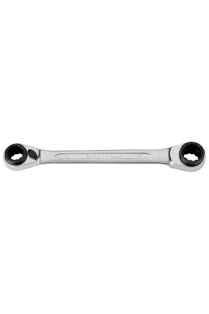 4-in-1 Ratcheting Ring Wrenches with Chrome Finish