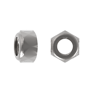 Hex Nylon Insert Nut, Type P, ISO 7040/DIN 982, Stainless Steel Grade A4