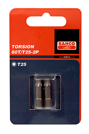 60T/T 2P Bits for torx® screws, 25 mm