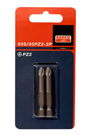 59S/50PZ 2P Bits for pozidriv screws, 50mm