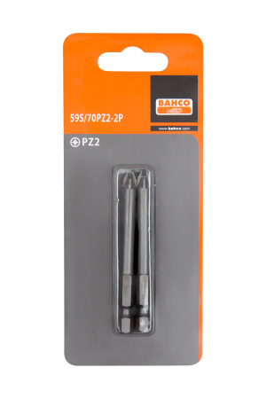 59S/70PZ 2P Bits for pozidriv screws, 70mm