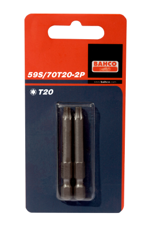 59S/70T 2P Bits for torx® screws, 70mm