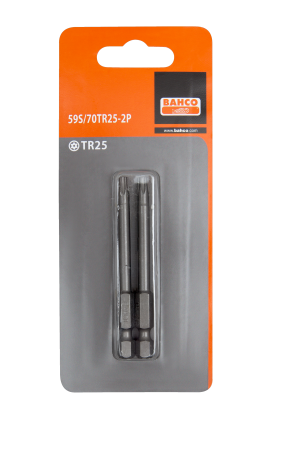 59S/70TR 2P Bits for torx® tamper screws, 70mm