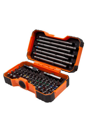 59/S54BC 54pcs set for slotted, phillips, pozidriv, hexagonal, robertson and coloured torx, torx tamper, head screws