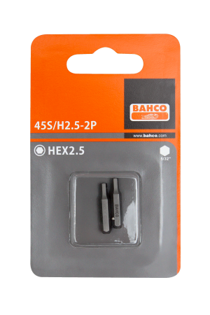 45S/H 2P Bits for hexagon head screws