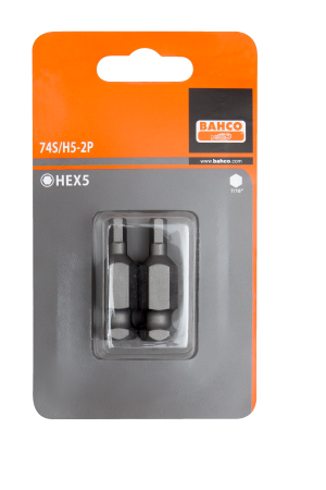 74S/H 2P Bits for hexagon metric head screws