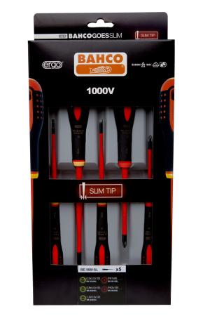 BE-9881SL Insulated screwdrivers sets with slim blades