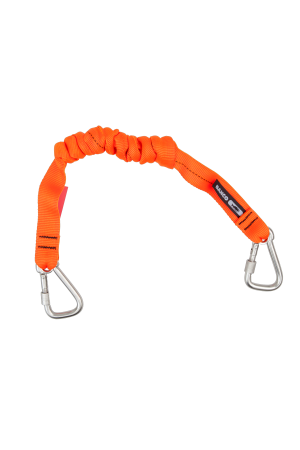 High Visibility Orange Strap Lanyards with Fixed Carabiner 12 kg