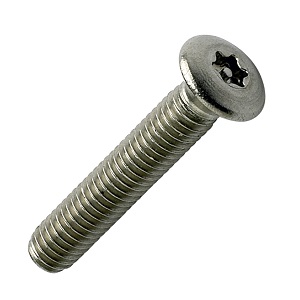 Raised Countersunk A2 6-Lobe Pin Machine Screw