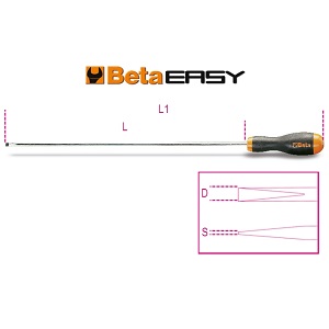 1204L Screwdrivers for headless slotted screws, long series