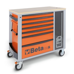 C24SL-CAB Mobile roller cab with seven drawers and tool cabinet