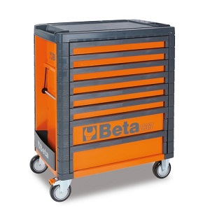 Beta Tools C23SC-O Eight-Drawer Portable Tool Chest, Orange