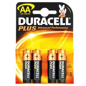 Duracell Plus Alkaline Batteries - Size AA