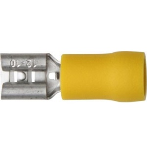 Yellow Insulated Terminals - Push-On Females