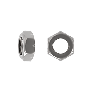Hex Nylon Insert Nut Thin Type (NTE) UNC Stainless Steel Grade A4/316