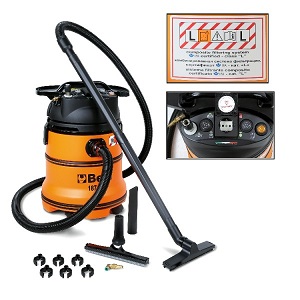 1871M Solid and fluid vacuum cleaner, 35 l, with service power and compressed air outlets