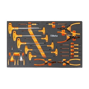 M62 Soft thermoformed tray with tool assortment