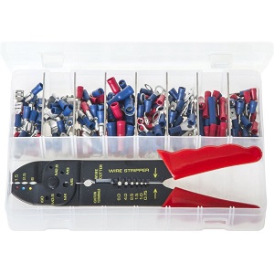 VL AB43 Terminals Insulated - Red & Blue with Crimping Pliers