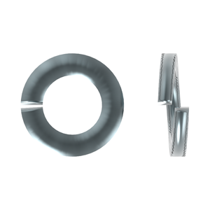 Spring Washer, Square Section, BS 1802 A, Hardened Steel, Zinc Plated