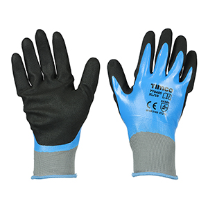 Waterproof Grip Gloves - Sandy Nitrile Foam Coated Polyester