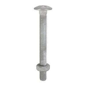 Carriage Bolts & Hex Nuts - Hot Dipped Galvanised