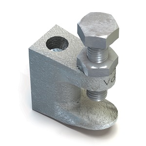 Type FL Flange Clamp, Zinc Plated