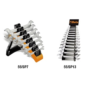 55/SP13 Sets of double open end wrenches, in stands
