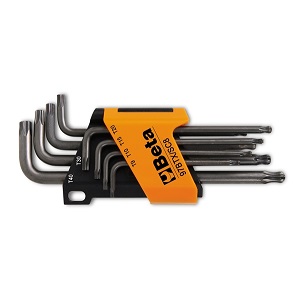 97BTX/SC8 Set of 8 ball head offset key wrenches, for Torx® head screws