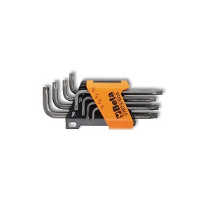 97RTX/SC8 Set of 8 offset key wrenches for Tamper Resistant Torx® head screws with support