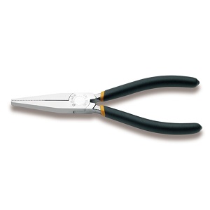 1008 Long flat knurled nose pliers pvc-coated handles