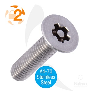 Countersunk A4 5-Lobe Pin Machine Screw