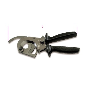 1134A Ratchet cable cutters, burnished finish, plastic handles