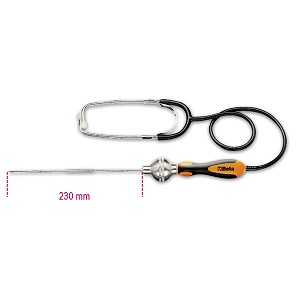 1499 Sonoscope, probe and ear piece made from steel, nylon handle