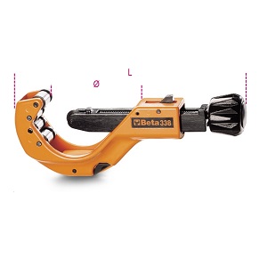 338 Telescopic pipe cutter, fast advance, for copper, light alloys and plastic pipes