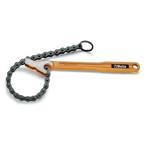 384 Reversible chain pipe wrench, forged steel lever